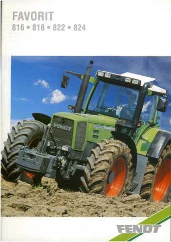 FENDT TRACTOR FAVORIT 816 818 822 824 BROCHURE   1RS