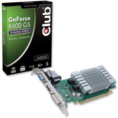 Club 3D GeForce 8400GS Noiseless Edition   Grafikkarte