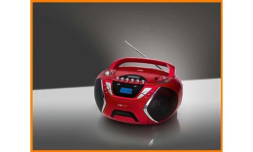 Clatronic SRR 828 CD/ rot   Stereo Radio Recorder, Top Loading CD