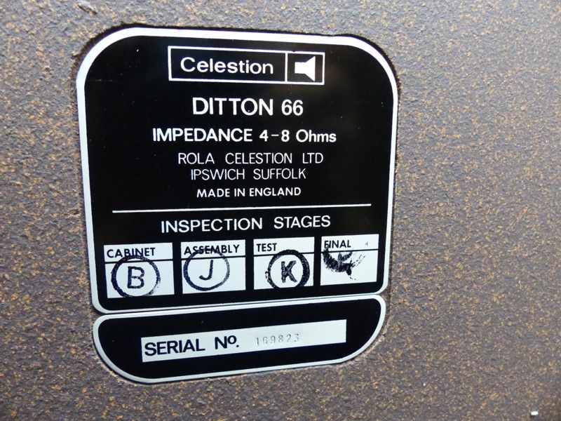 DITTON 66 Vintage Studio Monitor Lautsprecher 1973 4 8Ohm (834)