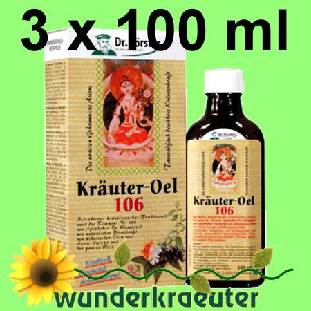 Kräuteröl 106 3x 100 ml Dr. Förster Portofrei