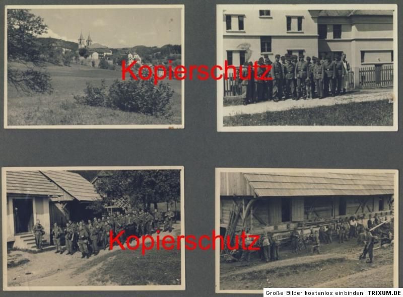 Original Wehrmacht Fotoalbum Gebirgs Polizei Div. Wehrmacht Polizei