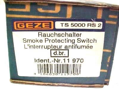 GEZE Rauchschalter TS 5000 RS2 Schalter (11970)