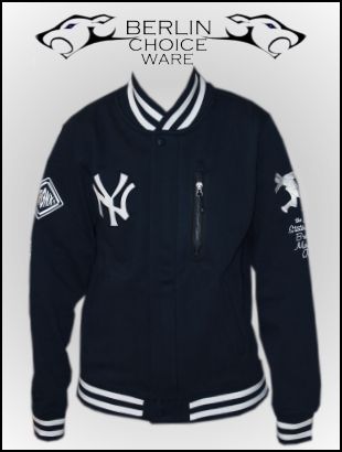 Nike College Jacke New York Yankees Bronx Bombers Dunkellau Gr. S L