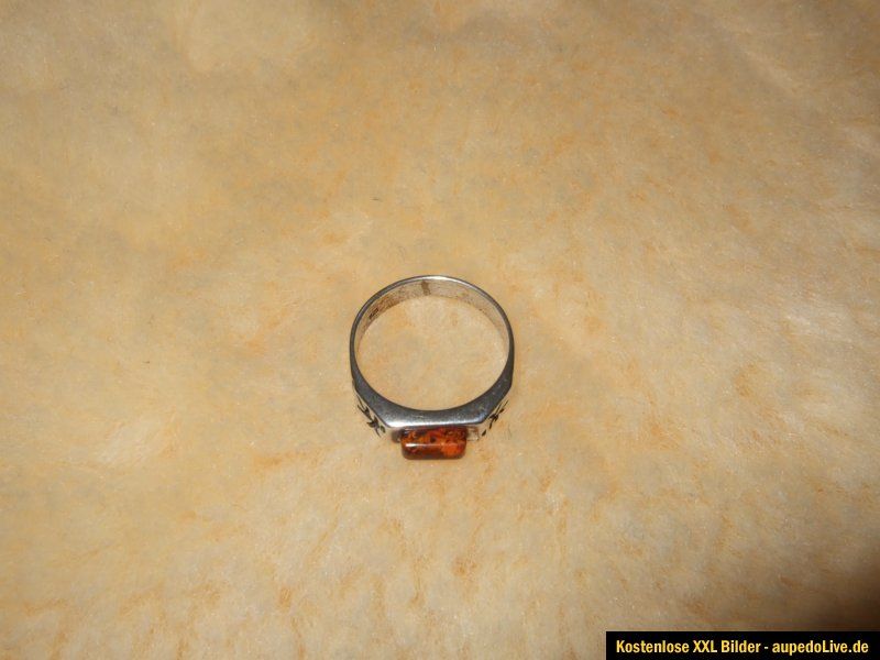 Damen Ring Bernstein, Fingerring Bernstein 925er Silber, Damenring XXL