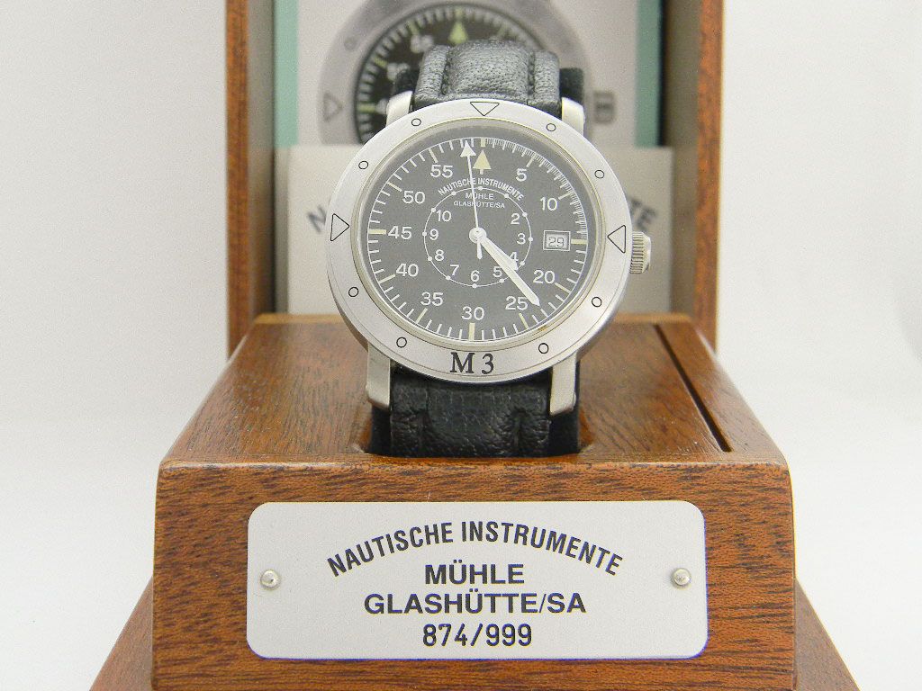 NAUTISCHE INSTRUMENTE MÜHLE GLASHÜTTE   Marinefliegeruhr   ETA 2824