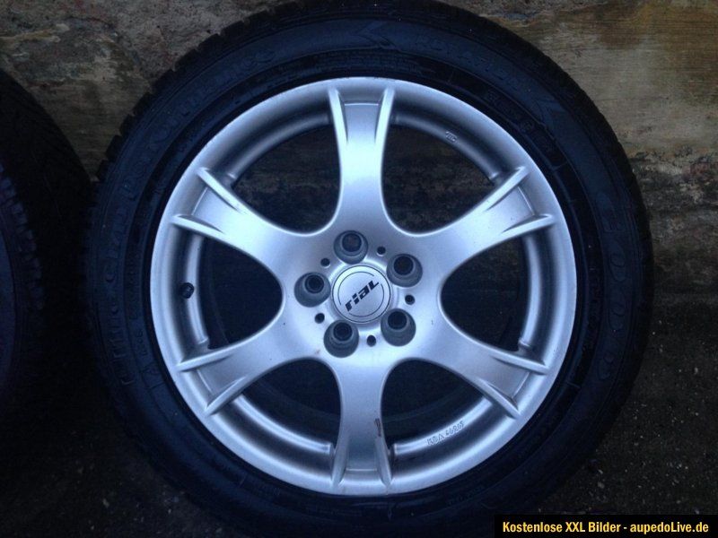 Rial 17 Alufelgen 5x112 mit Goodyear Winterreifen 225/50/17 Audi A6