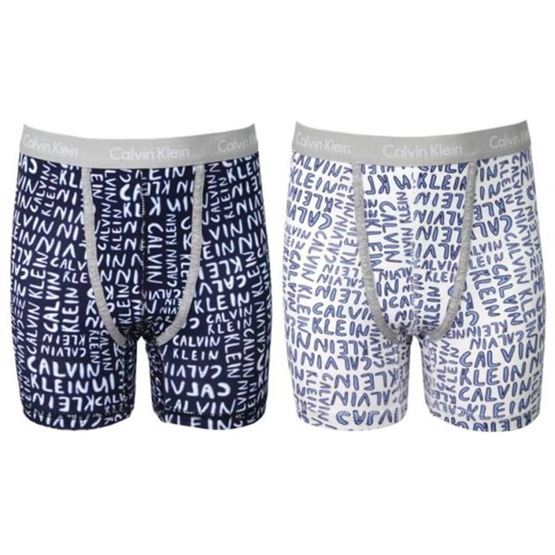 Calvin Klein CK 2er Pack Boys Jungen Boxershorts Trunk Boxer Unterhose