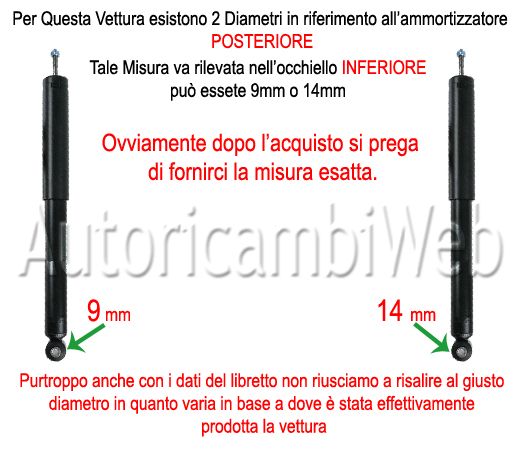 Kit 4 Ammortizzatori BILSTEIN B4 GAS ( 2 Anteriori + 2 Posteriori