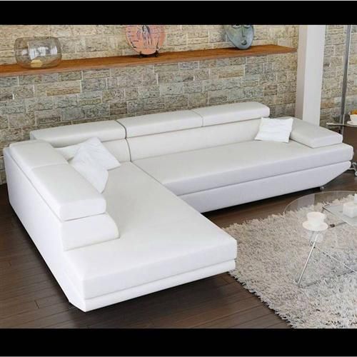 LEDER SOFA GARNITUR ~ ECK COUCH GARNITUR ECKSOFA BIG POLSTERECKE