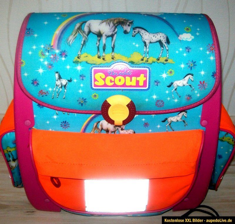 SCOUT SCHULRANZEN EASY II RANZEN SET MOTIV RAINBOW PFERDE