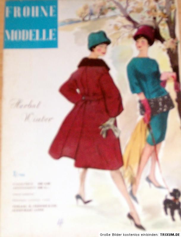 Frohne Modelle Herbst Winter 1960 Schnittmuster