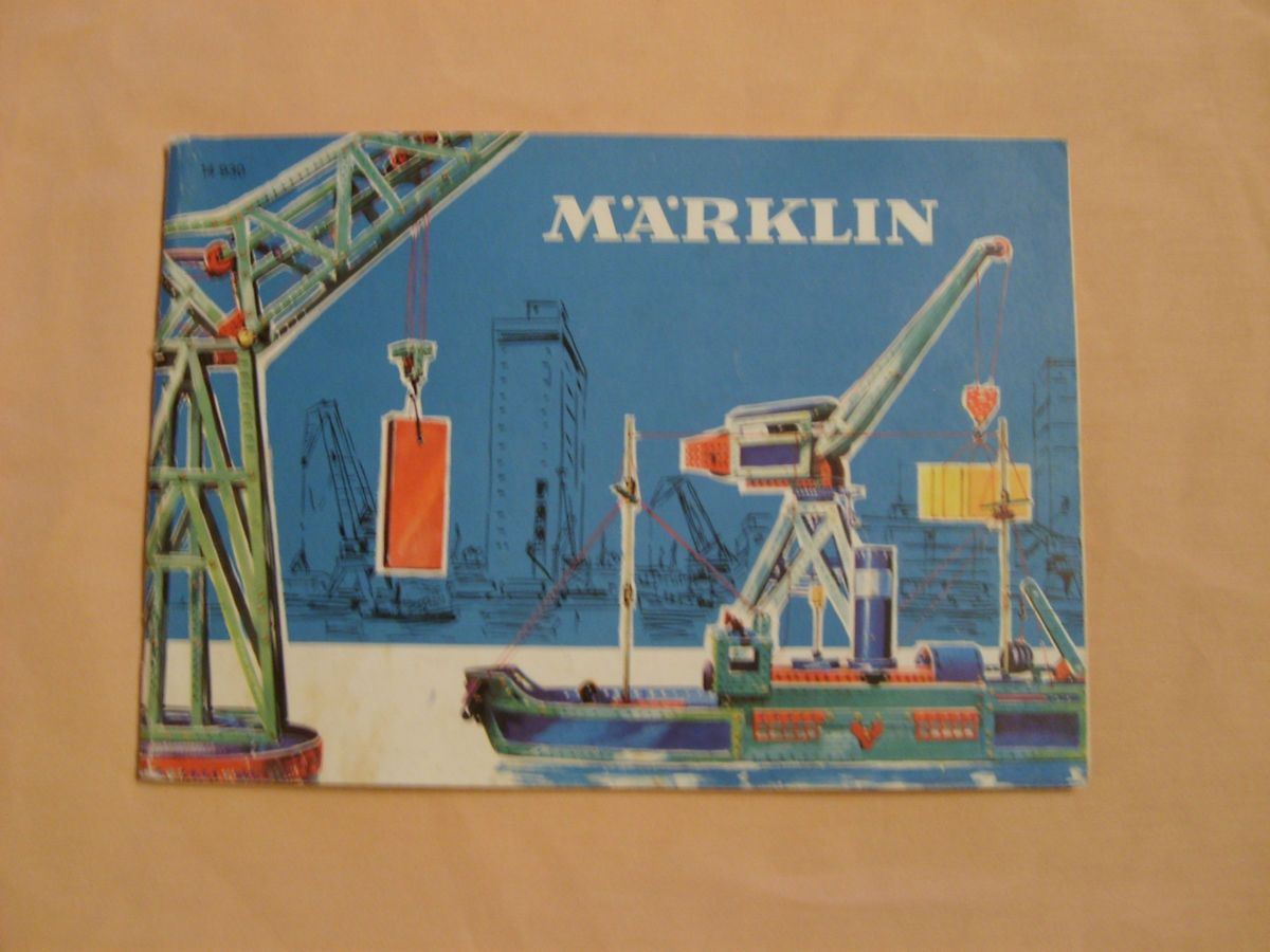 Märklin Baukasten Vorlagen Buch Nr. 14 920 OA 73 bu