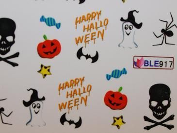 Nail Art Sticker Tattoo One Stroke BLE 917 Halloween