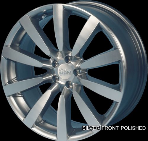 Alufelgen 19 MAM 7 Nuvo Silver Front Polish Felgen Räder Audi 3 S3