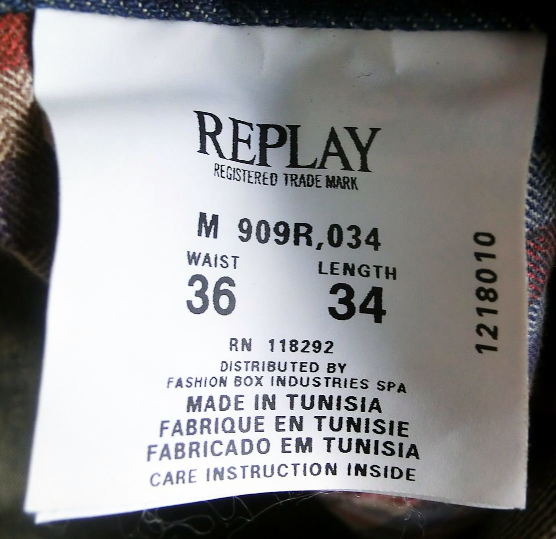 REPLAY M 909R,034 JENNON (NEU) W36 L34 (M 945 973 we are MV 975 983