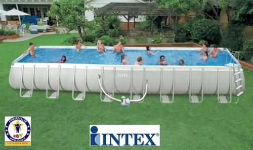 PISCINA 975x488x132 + CLORINATORE POMPA COMPLETA INTEX