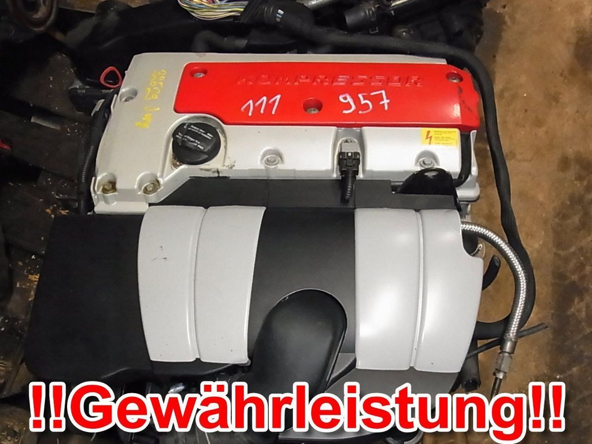 111957 W210 E200 KOMPRESSOR 111.957 120KW 163PS GEWÄHRLEISTUNG