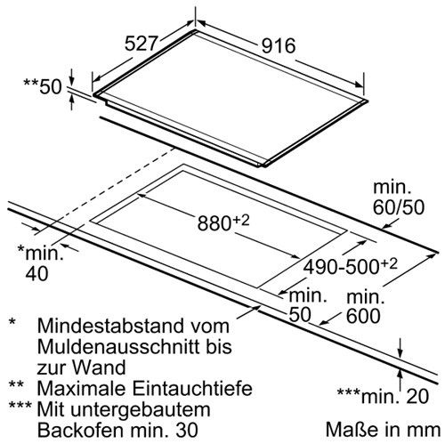 BOSCH 90CM KOCHFELD INDUKTION ÄHNL. SIEMENS EH975SZ11E