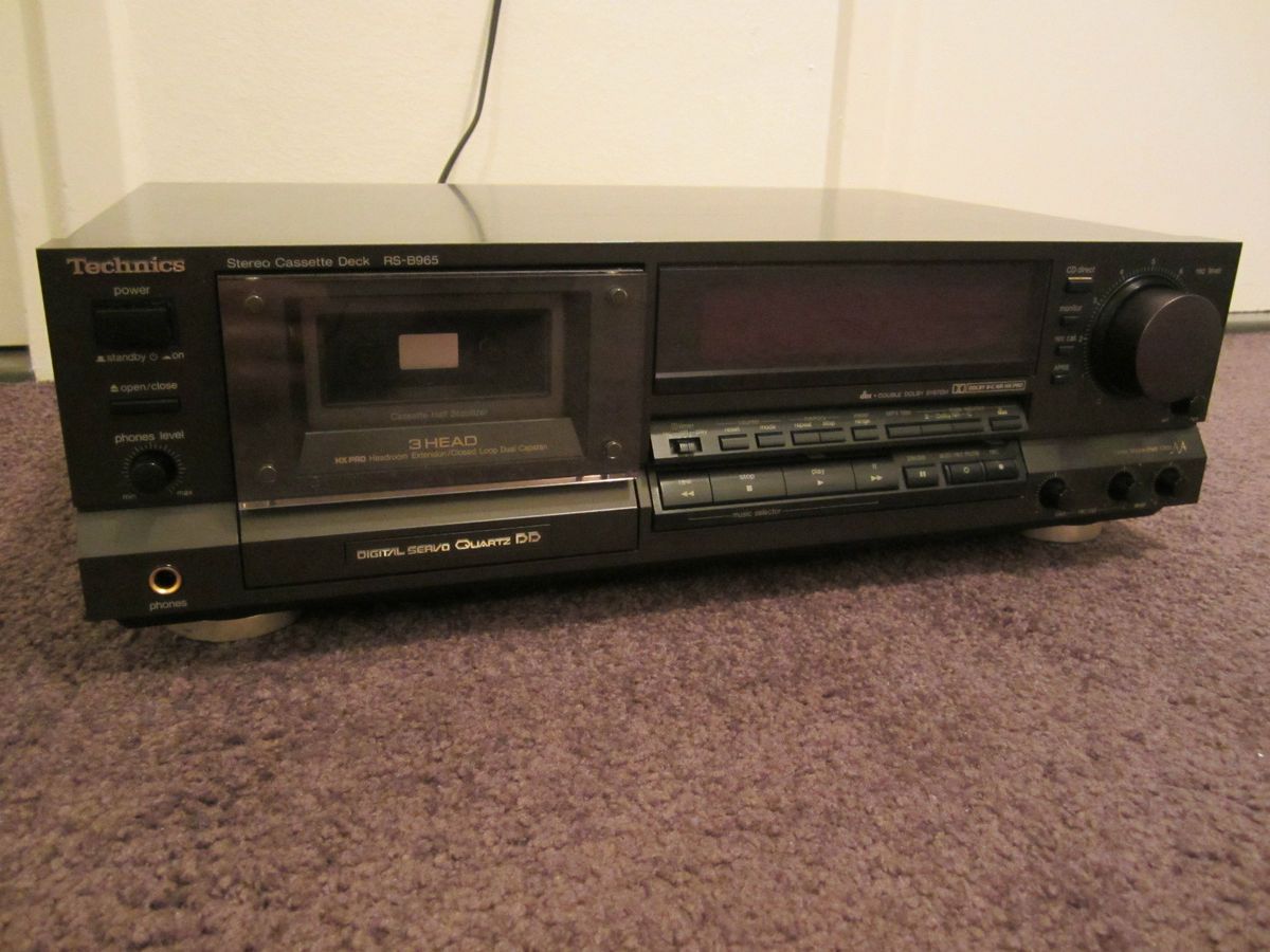 Rarität Technics Tapedeck RS B965 schwarz TOP