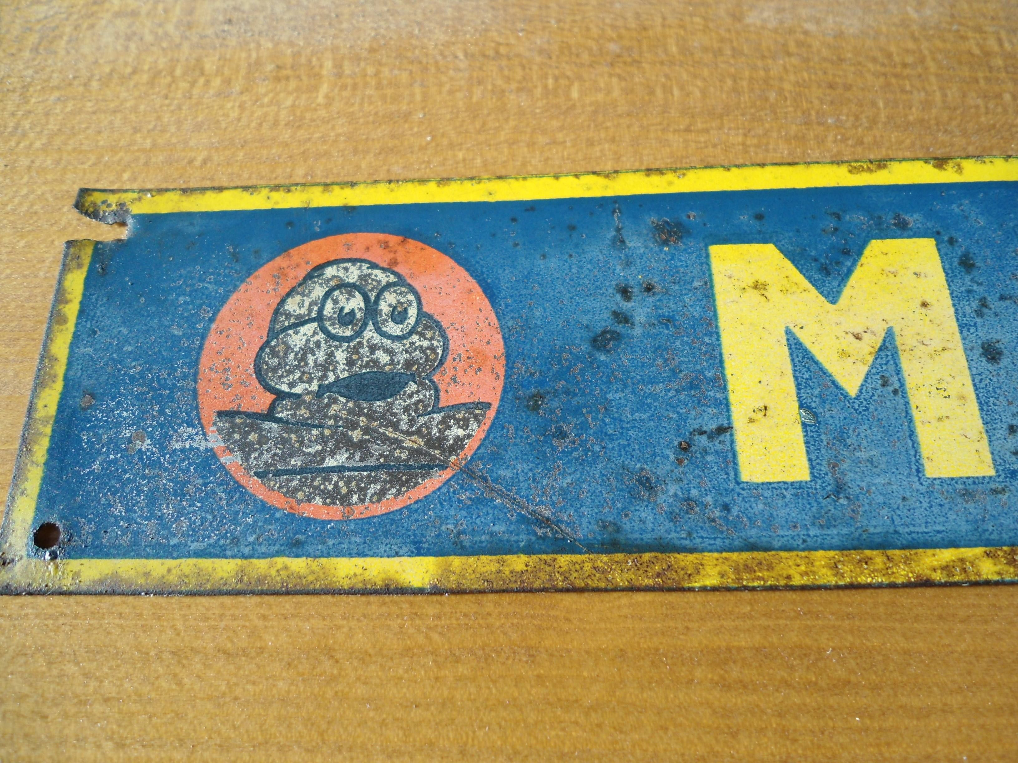 Michelin Blechschild Schild Altes Originale Rar Jahr 1930 / 1940