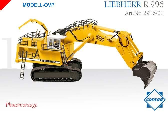 Liebherr R 996 Tieflöffel gelb Yellow Conrad con 2916/01